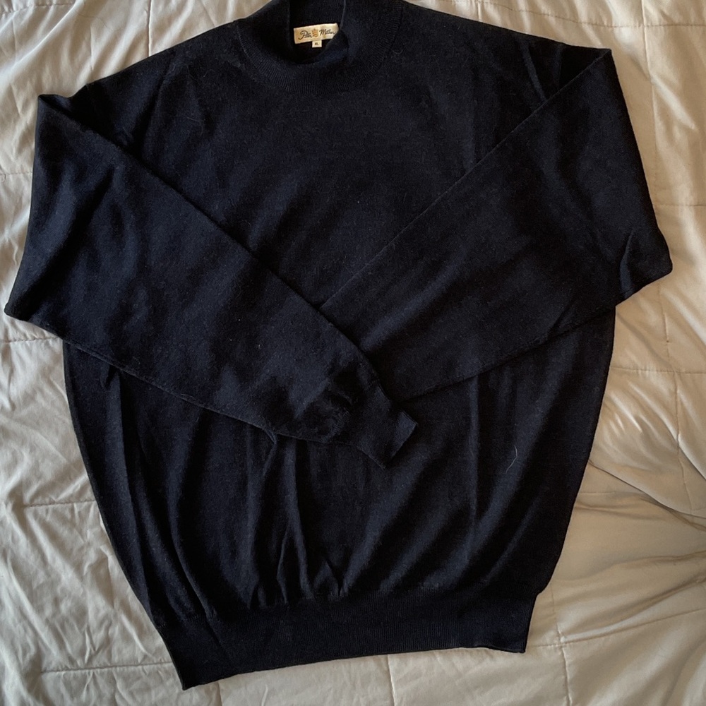 Peter Millar Men's Dark Navy Crewneck Sweater